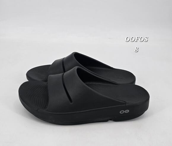 OOFOS Shoes - OOFOS OOahh Recovery Slide Sandals Black Women’s 8 Men’s 6 Comfort Athleisure